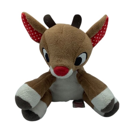Rudolph The Red-Nosed Reindeer Plush Toy By Kids Preferred 5.5" Hand Held Animal - Picture 1 of 6